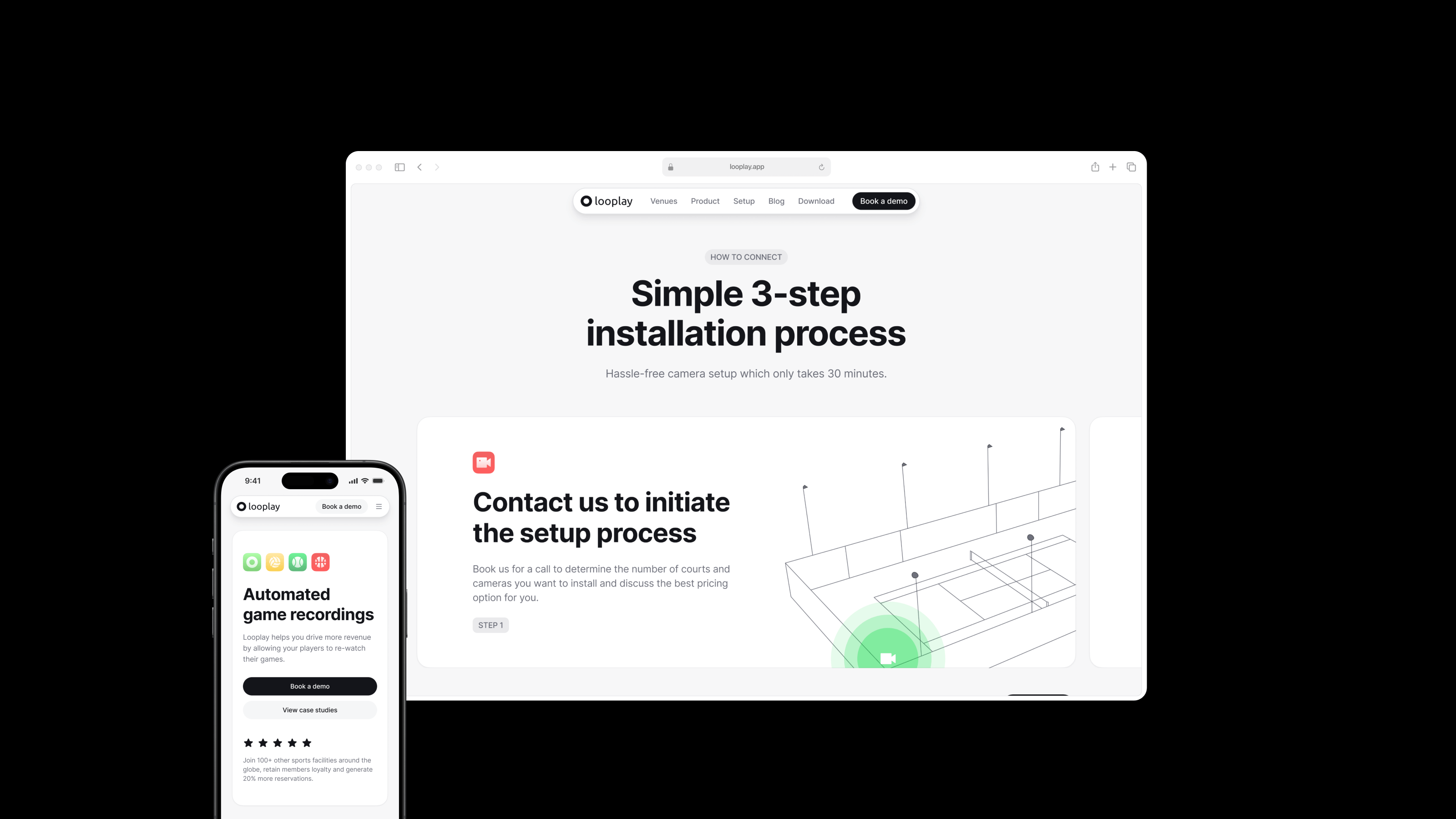 Mobile and desktop screens showcase a website designed by Webgamma, a leading website design agency in Edmonton. The website features sleek visuals and a clean user interface.