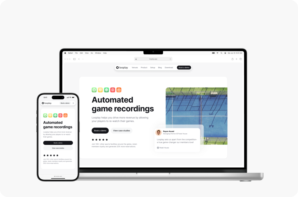 Experience the responsive design of the Astreas website on both desktop and smartphone, featuring a sleek purple and black theme crafted by top experts in website design in Maple Ridge.